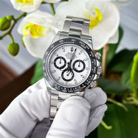 white gold rolex cosmograph|Rolex daytona panda price chart.